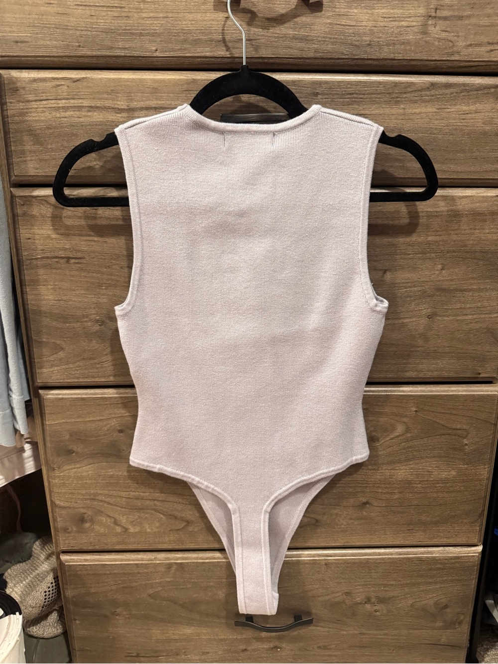 NWT Gray Crewneck Bodysuit - Picture 4 of 4